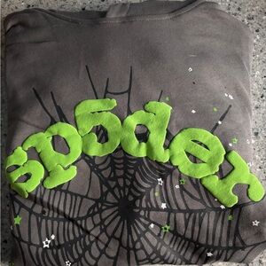 Sp5der hoodie Slate grey size medium